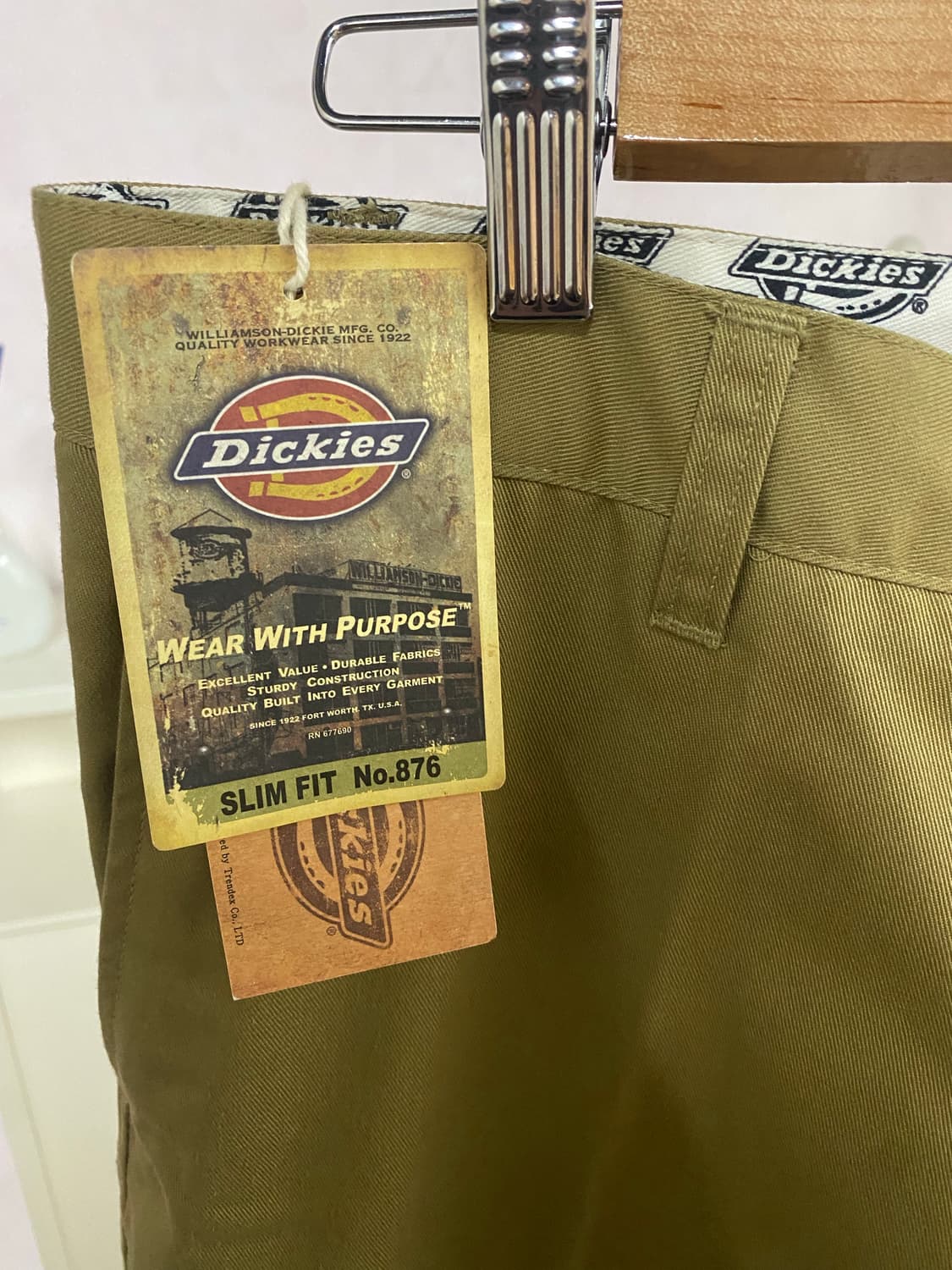 [택달린새제품] 정품 디키즈 슬림핏 No.876 남성 바지 36사이즈 상품이미지3