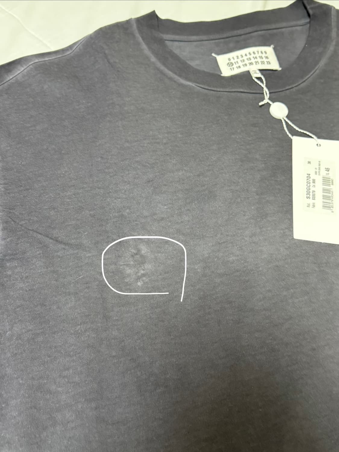 메종 마르지엘라 티셔츠 차콜 46 상품이미지8