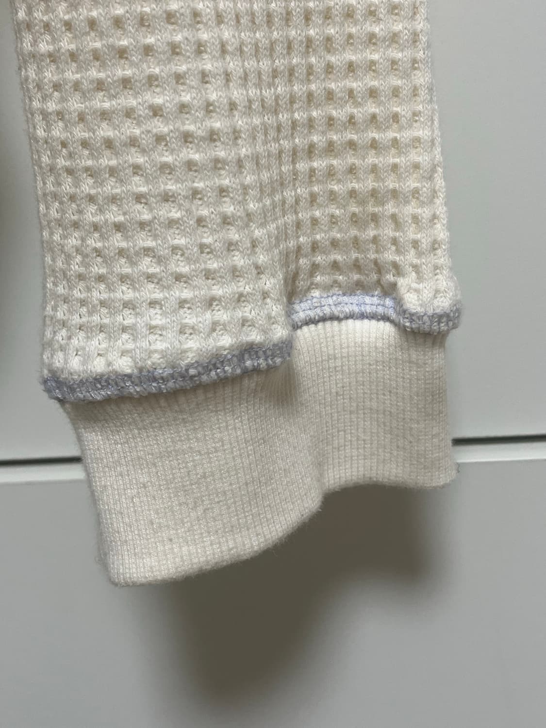 waffle neck zip up - ivory 상품이미지3