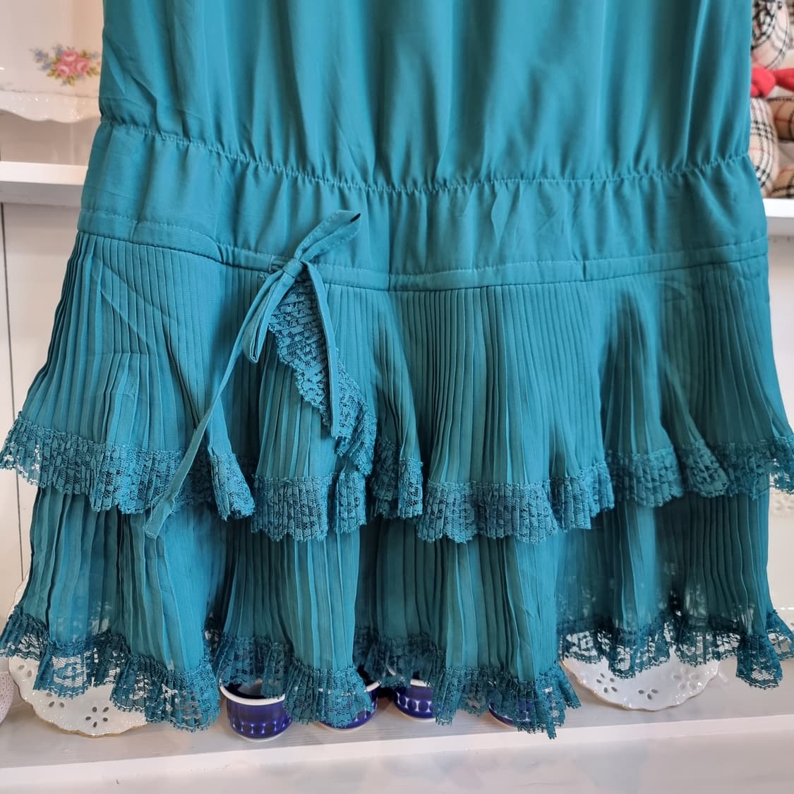 엑시즈팜(axes femme) 프릴소매 레이스 캉캉 원피스 상품이미지5