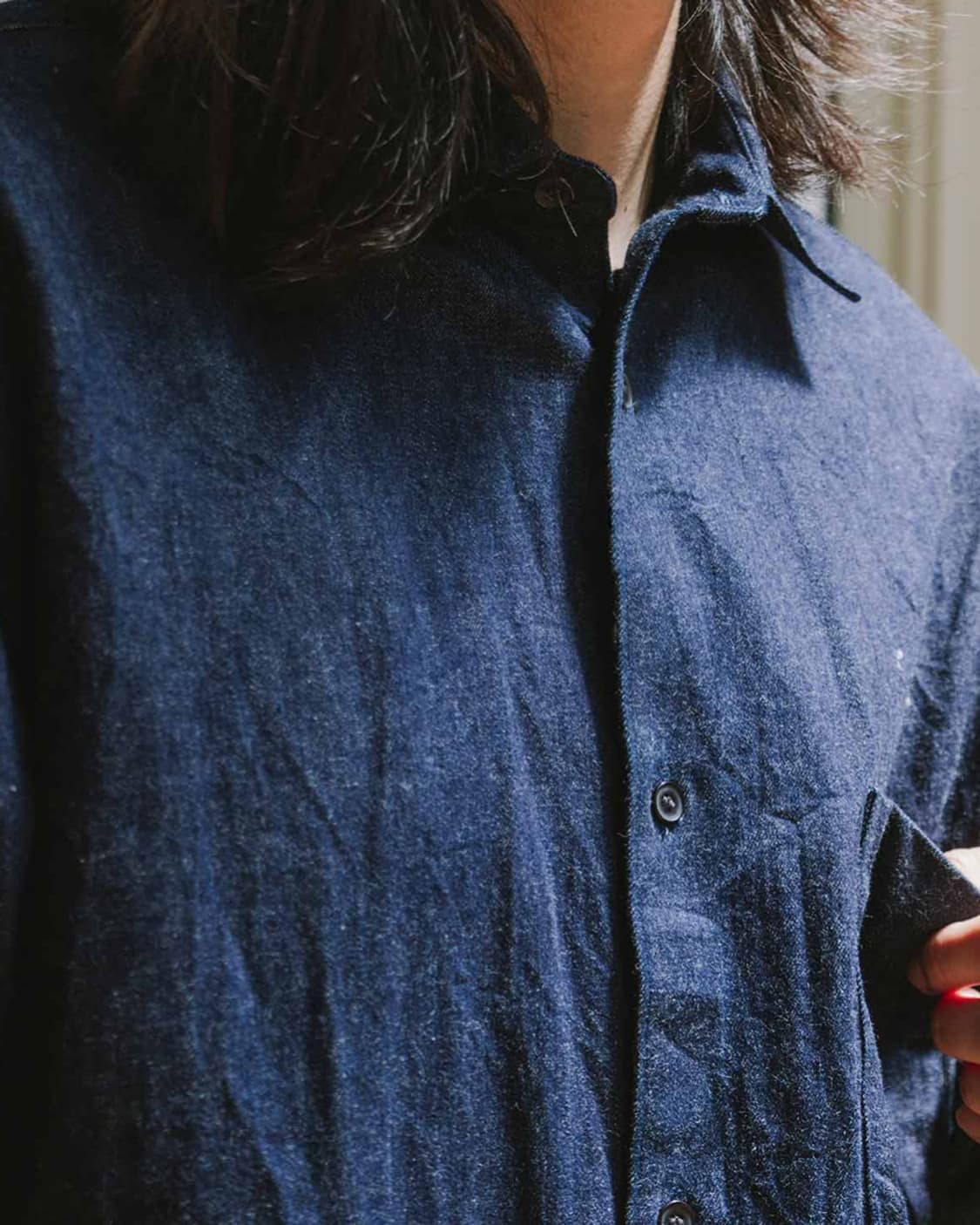 코모리 데님 셔츠 자켓 상품이미지2