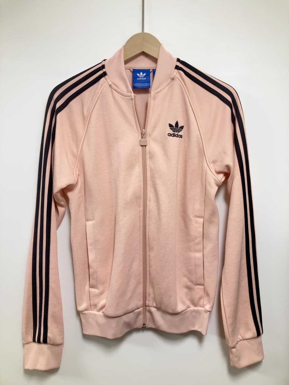 아디다스 연 분홍 핑크 블랙 져지 딸기우유 자켓 빈티지 집업 트랙탑 상품이미지1