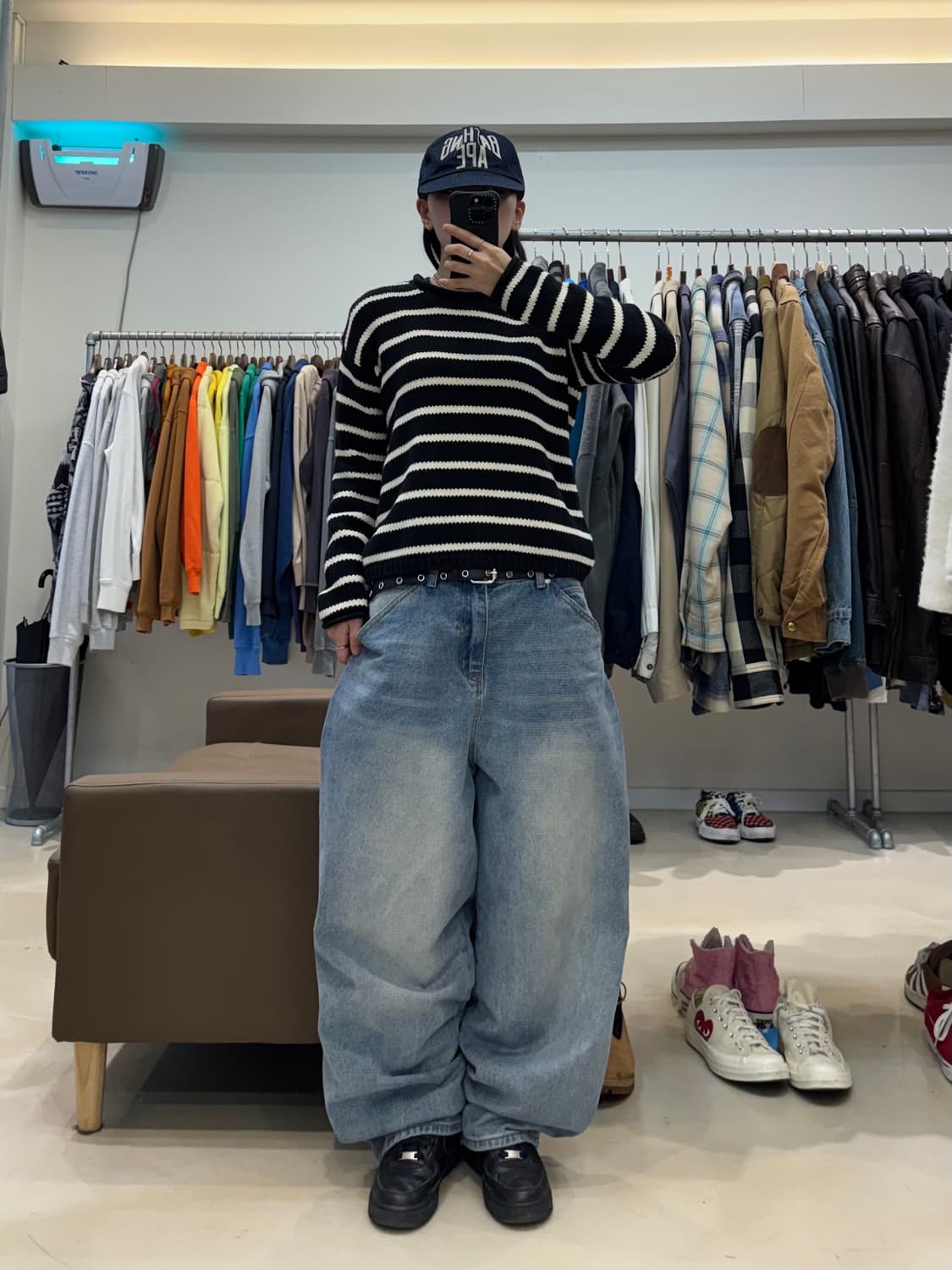 폴로 랄프로렌 스트라이프 크롭 니트 상품이미지9