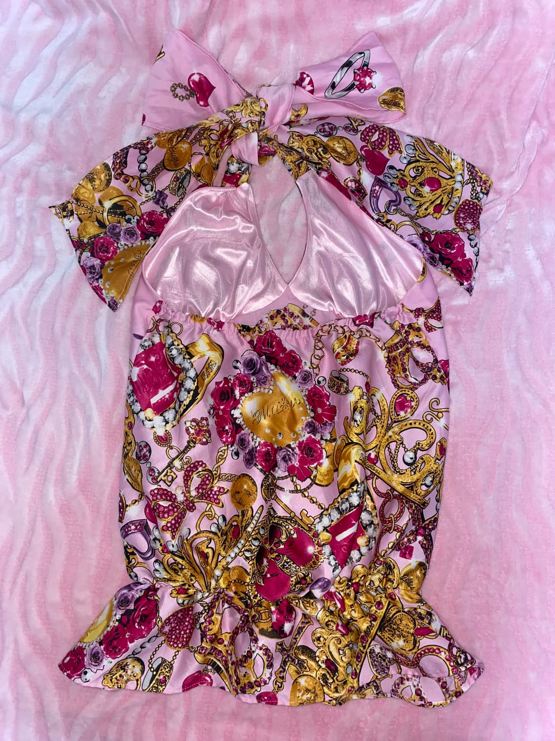 ma*rs 마즈 쥬얼 패턴 상의 히메 갸루 오네 y2k 키치 d.i.a. 상품이미지2