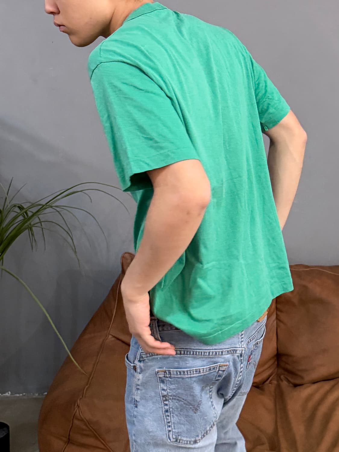 90s 스토니 크릭 칼스버그 비어 그린 반팔티 상품이미지3