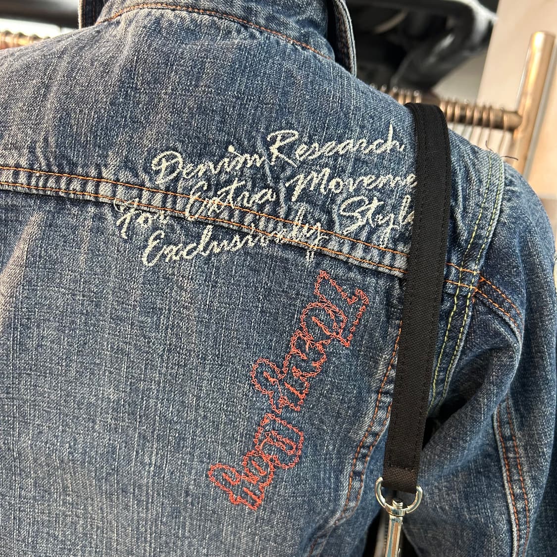 Vintage y2k Embroidery Denim Jacket 상품이미지6