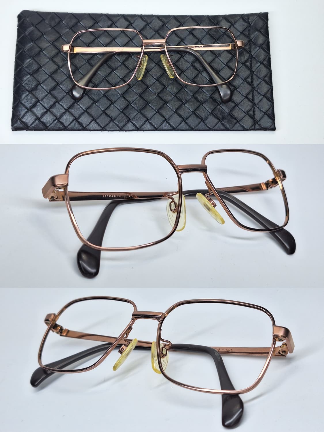 일본제 순수 티타늄 골드 안경테/마루망 TITANOS T-734 빈티지 상품이미지2