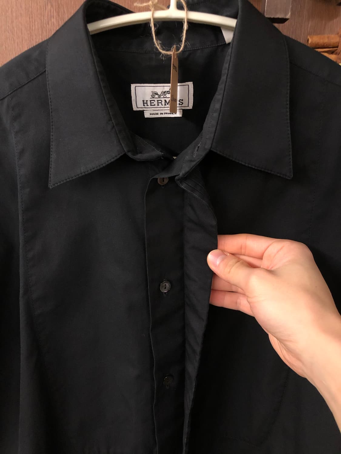 Hermes 에르메스 히든버튼 셔츠 상품이미지3