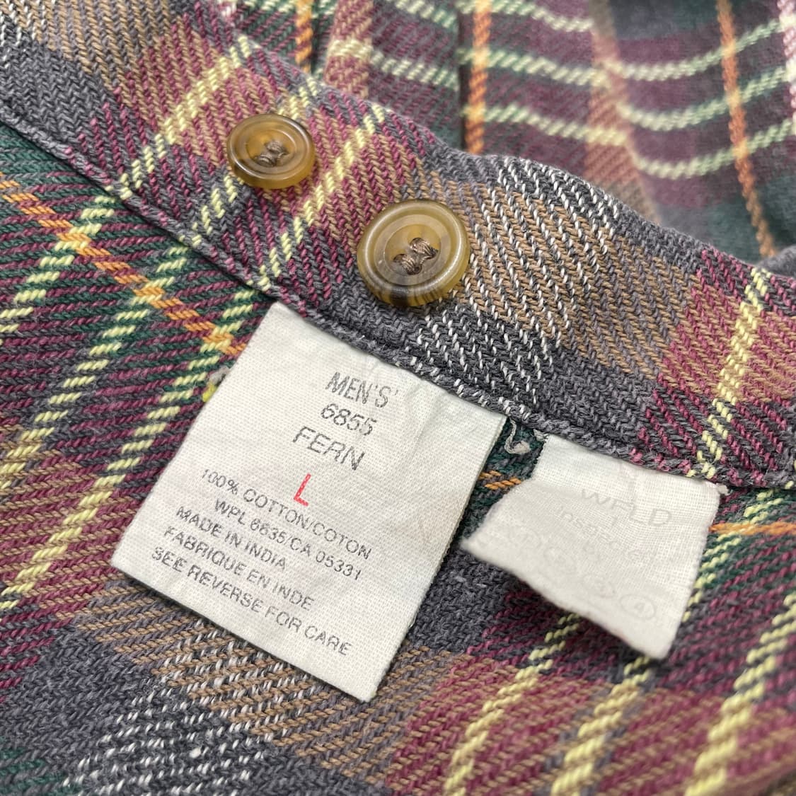 woolrich 울리치 빈티지 플렌넬 셔츠 L  상품이미지5