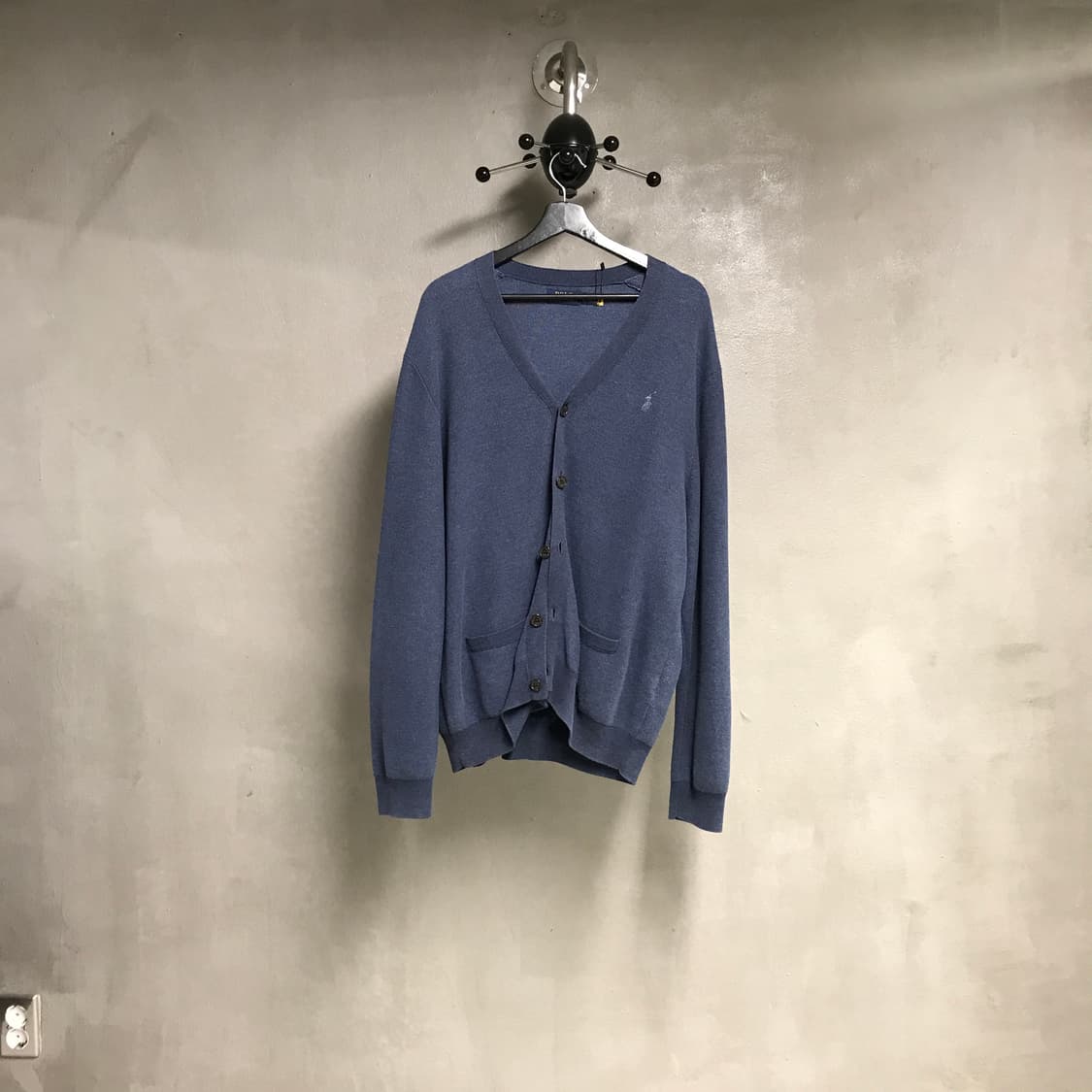 폴로 랄프로렌 QR 니트 가디건 네이비 L 상품이미지1