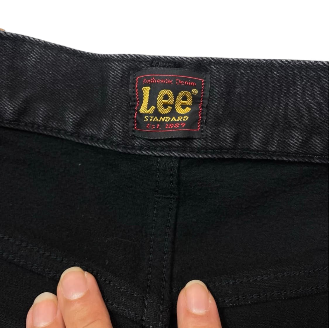 리 Lee 흑청 스트레이트 데님팬츠 32 상품이미지5