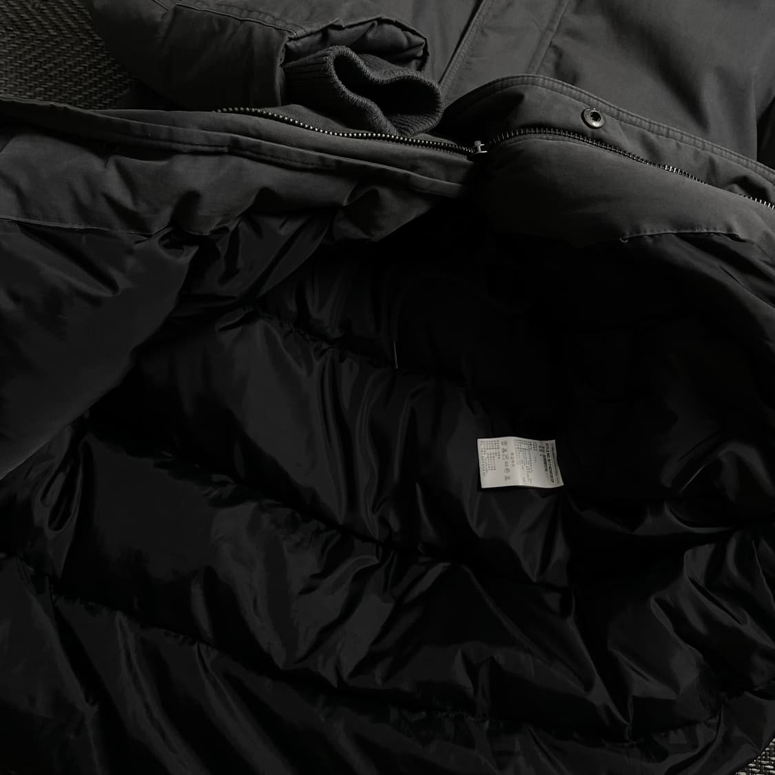 NBA 디테일 로고 그레이 라쿤 퍼 롱 야상점퍼o 4566 상품이미지5