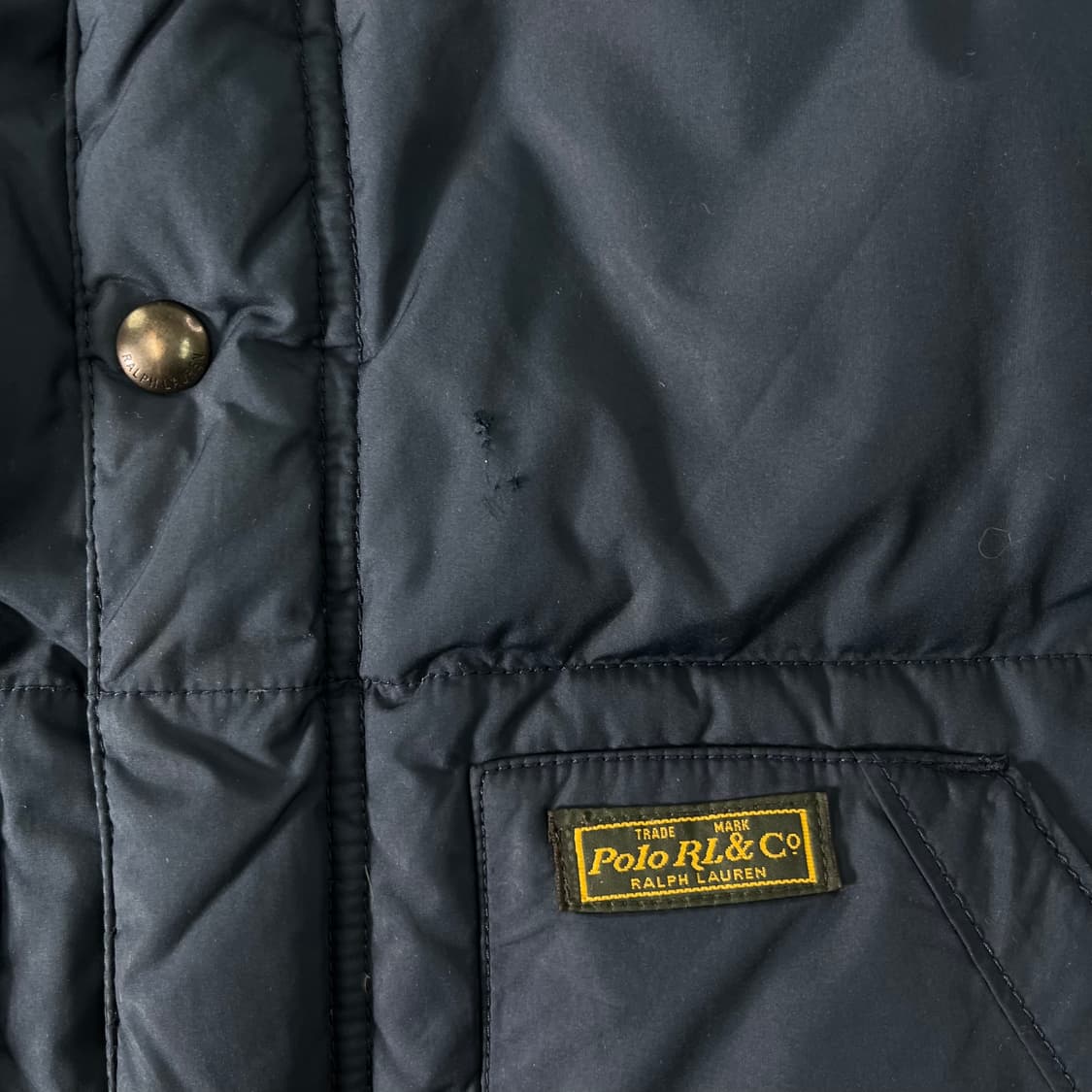 100 폴로랄프로렌 레드포니 후디 네이비 패딩 상품이미지5