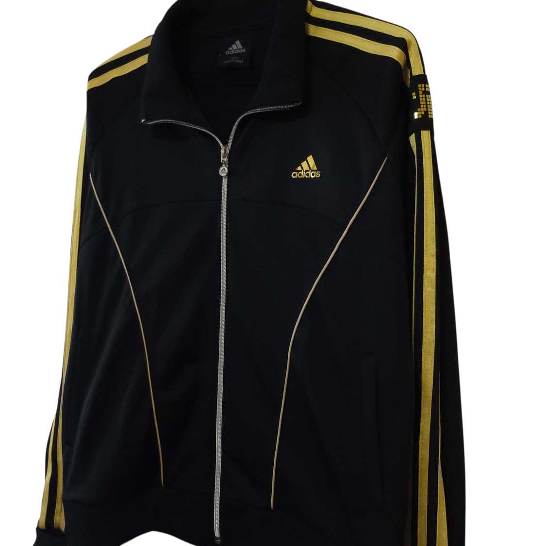 아디다스 금장 트랙탑져지블랙 여성 95M 저지 상품이미지3