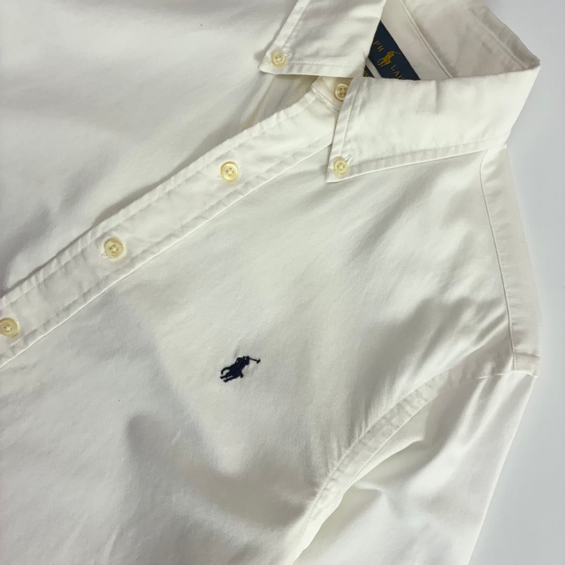 Polo 폴로 랄프로렌 신형 QR 현행 화이트 옥스포드 셔츠 상품이미지3