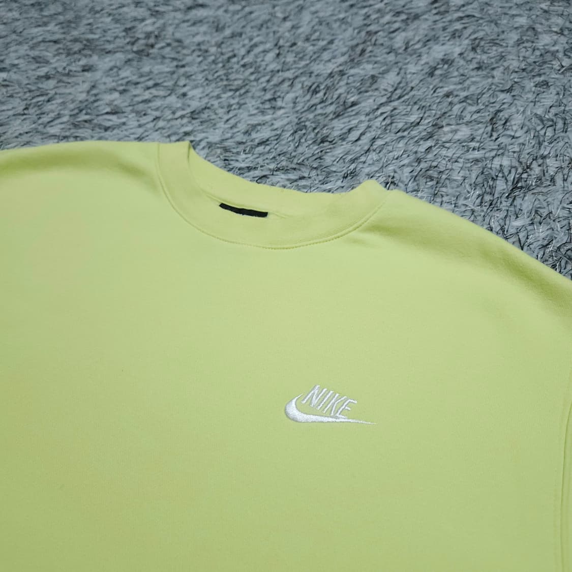 나이키)100 남자 기모맨투맨 라임 / 왕눈이샵 상품이미지4