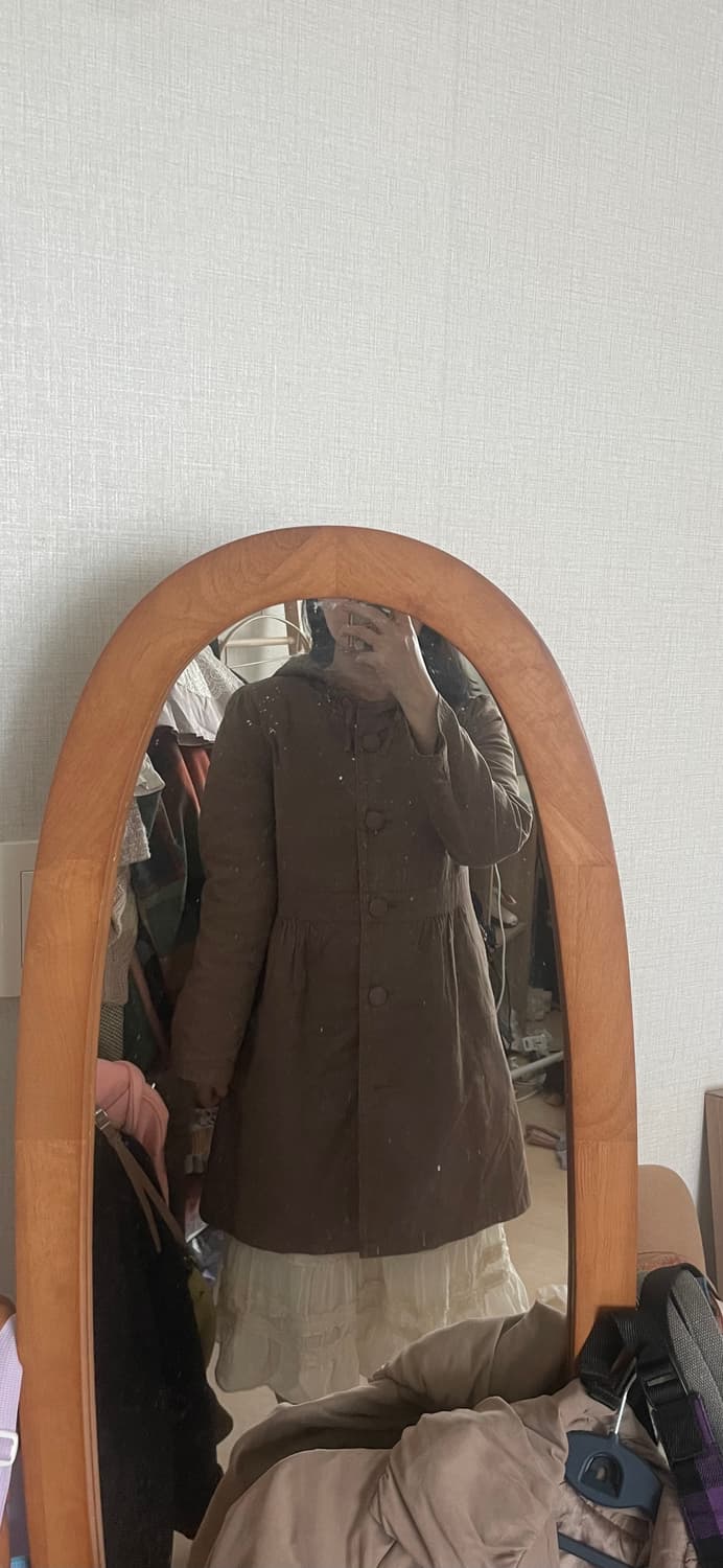 모리걸 빈티지 브라운 후드 야상 자켓 🤎🎀 상품이미지7