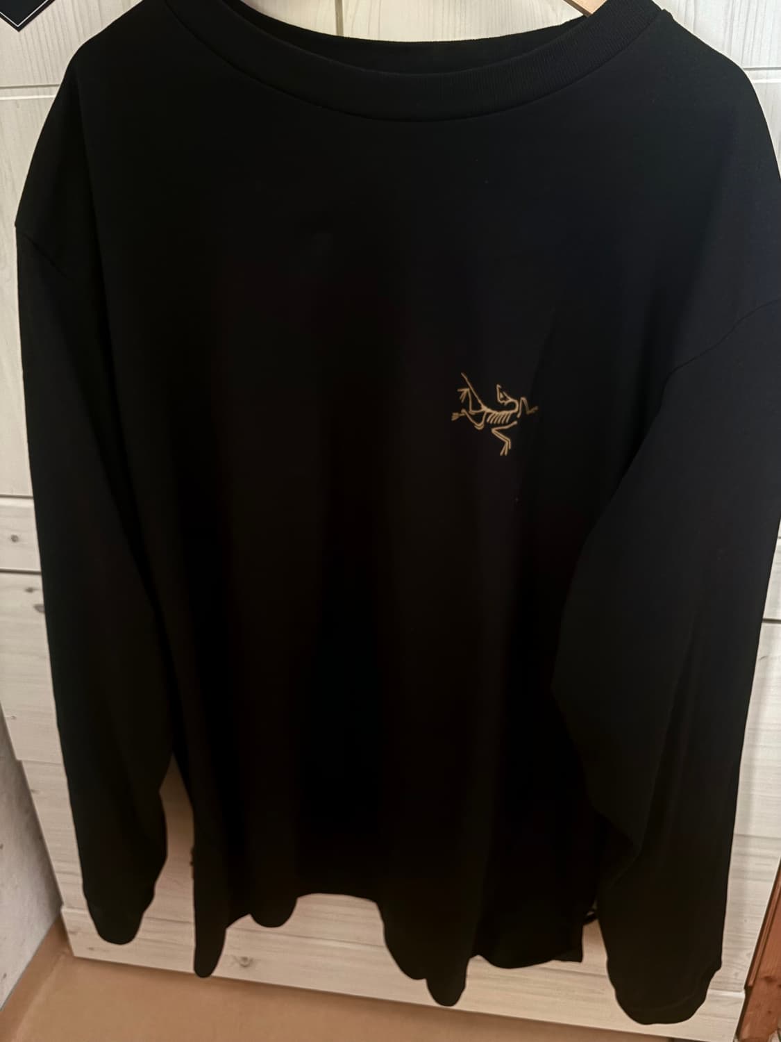 아크테릭스 크래그 코튼 롱슬리브 티셔츠 24K 블랙 상품이미지1