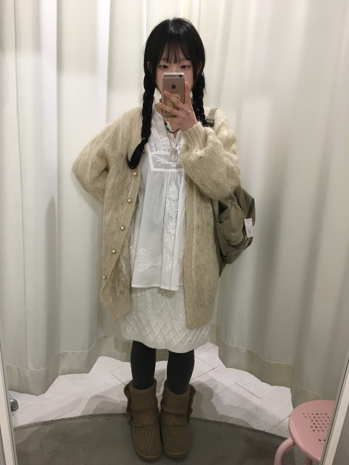 세실맥비 니트 미디 스커트 상품이미지3