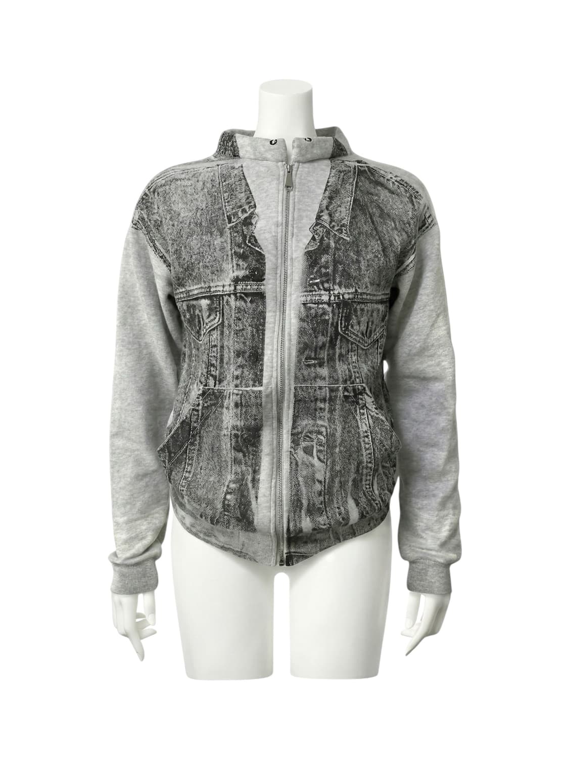 artisanal trompe l'oeil zip up jacket 상품이미지1