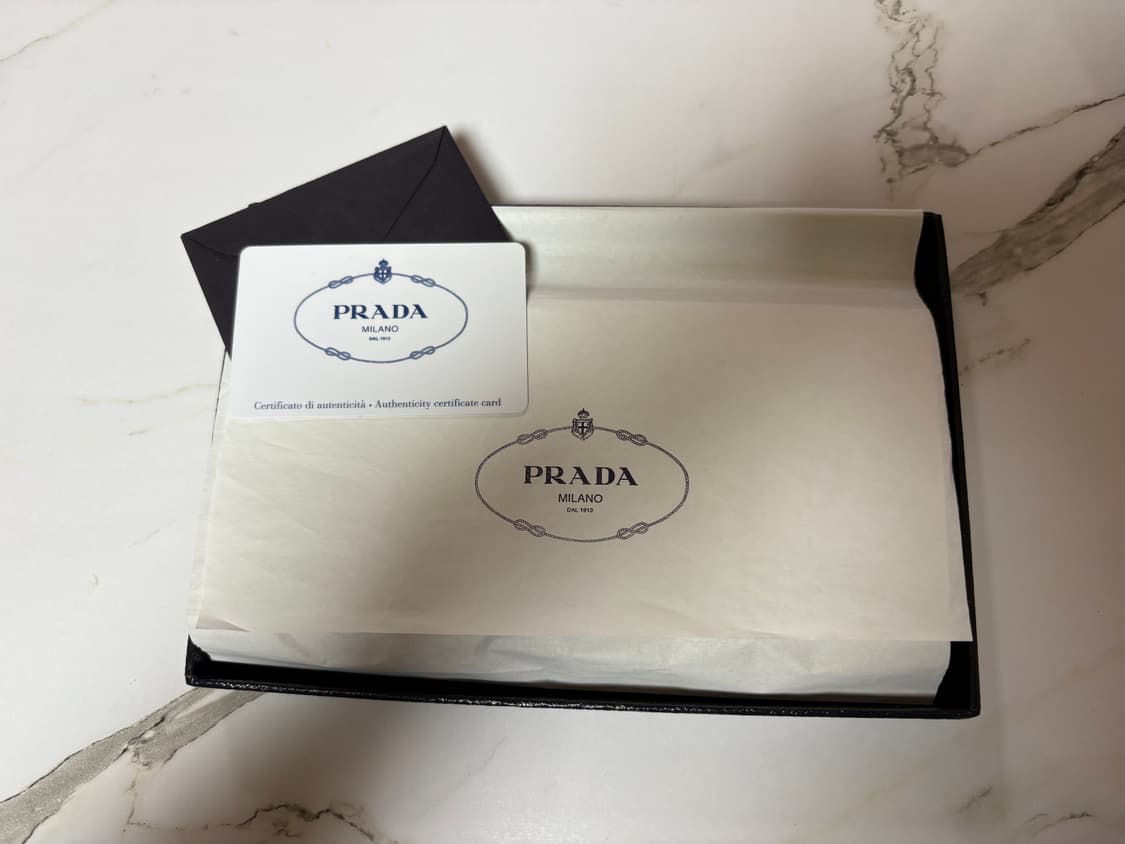 정품 Prada Cervo Bi Fold Wallet 프라다 체르보월렛 상품이미지5