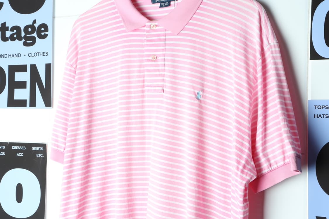 (XL-3XL) 폴로 랄프로렌 반팔 카라 티셔츠 USA 핑크-H30564 상품이미지5