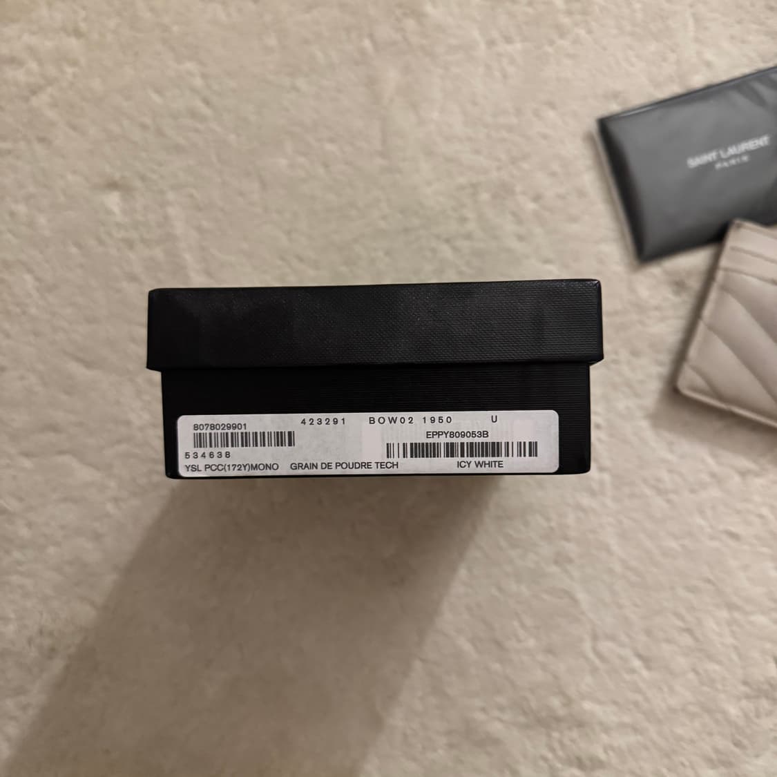 입생로랑 화이트 은장 마틀라세 카드지갑 상품이미지4