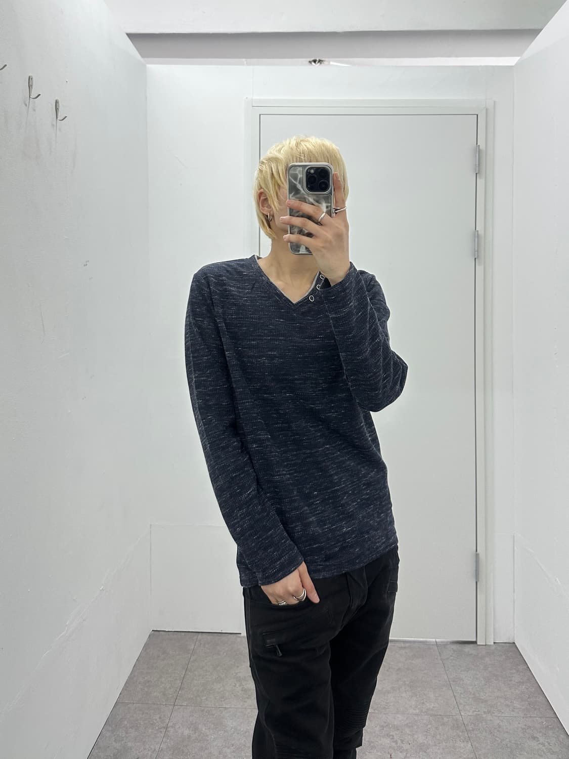 Japanese Vintage Button Detail Knit Tee  상품이미지5