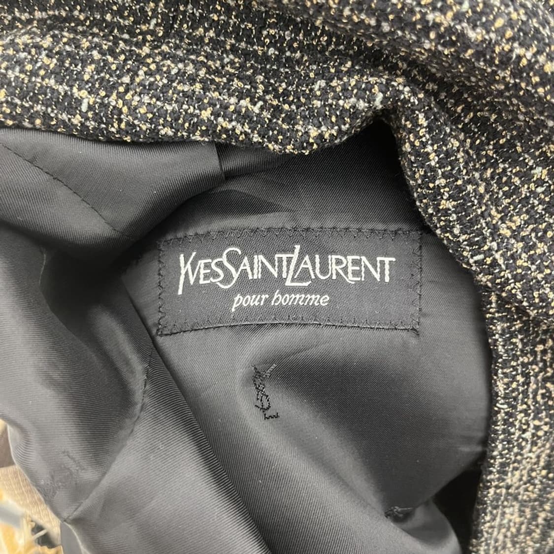 입생로랑 모던시크 헤링본 트위드 블레이저 자켓 100 C10802 상품이미지6