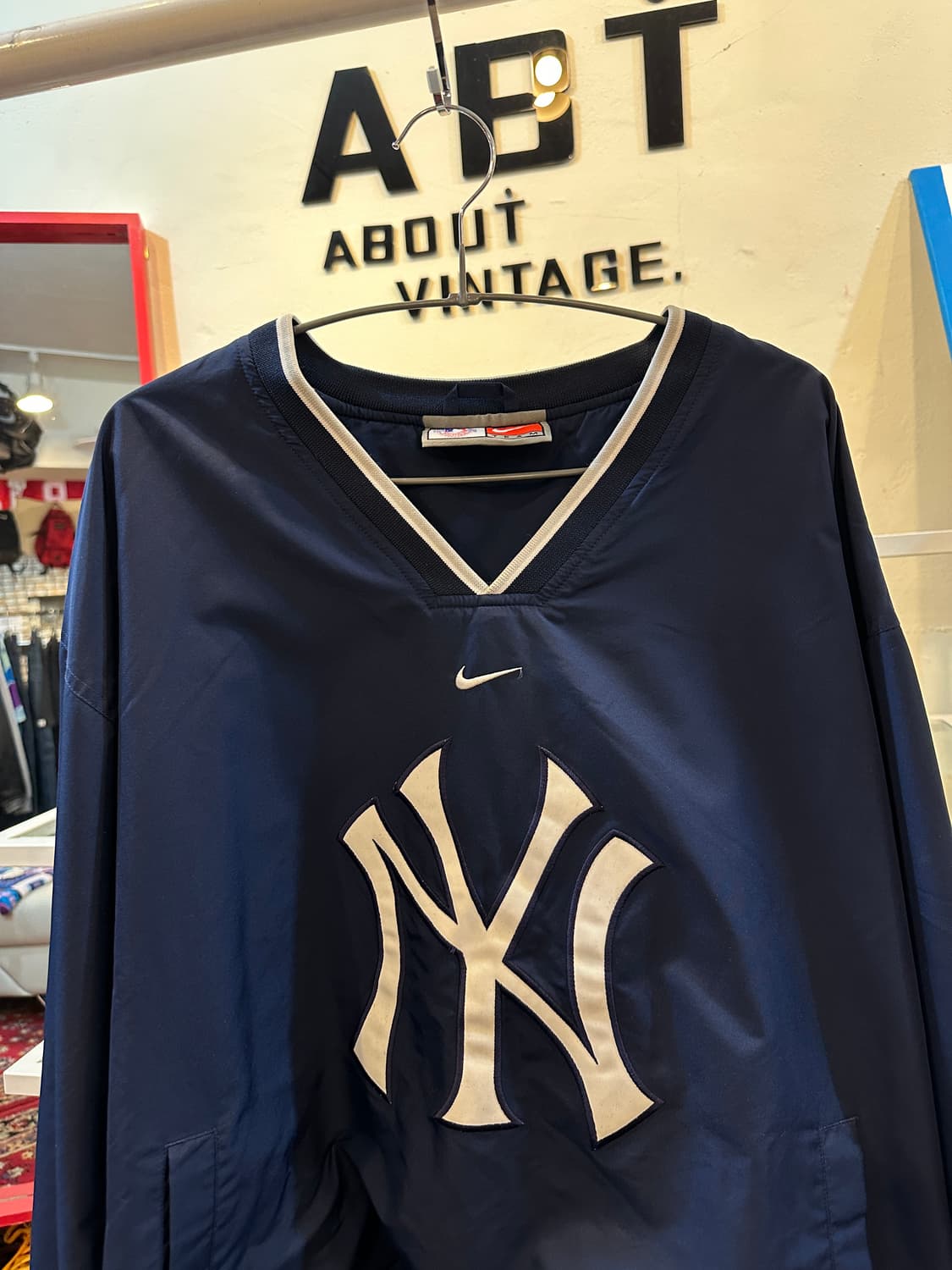 나이키 MLB 뉴욕 양키스 풀오버 웜업 자켓 상품이미지2