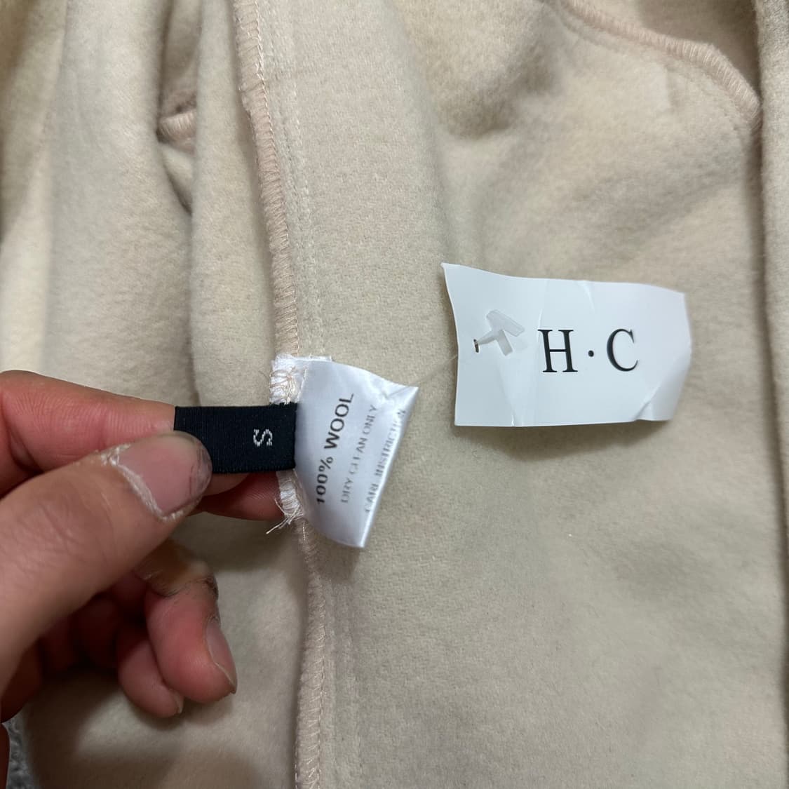 [우먼90-95] 허클로젯 크롭더플코트 상품이미지5