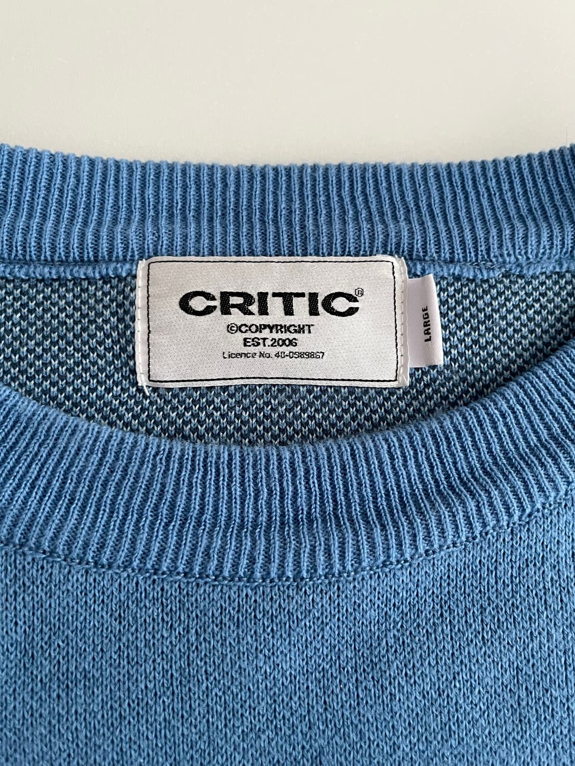 L) 크리틱 오로라 오버핏 니트 블루 상품이미지4