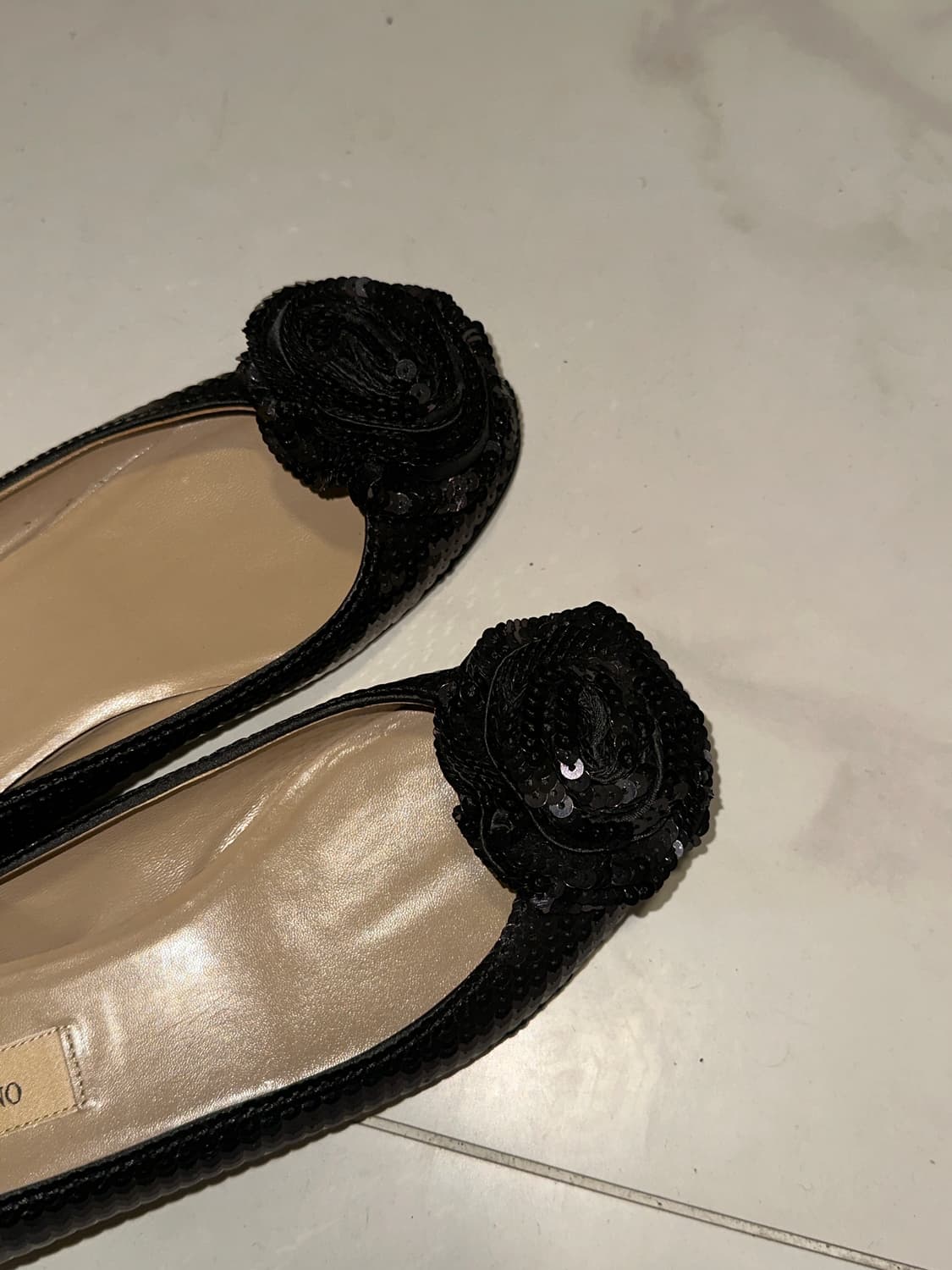 valentino 스팽글 꽃 플랫슈즈 상품이미지4