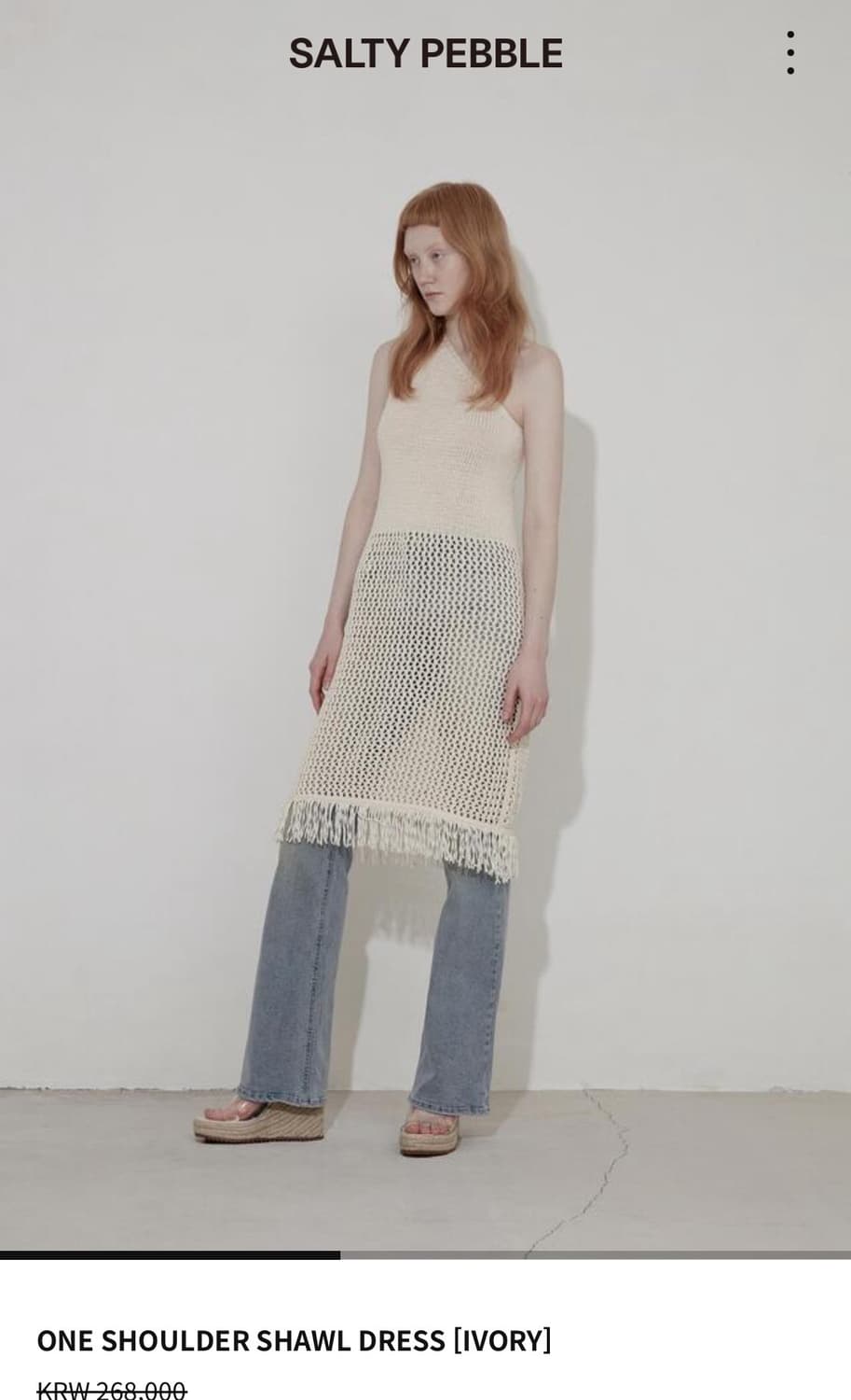 솔티페블 원숄더 드레스 ONE SHOULDER SHAWL DRESS [I 상품이미지2