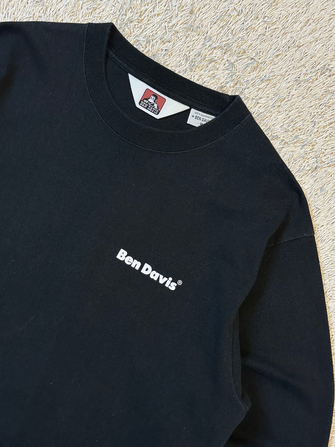 벤데이비스 BEN DAVIS 백프린팅 롱슬리브 블랙 상품이미지3