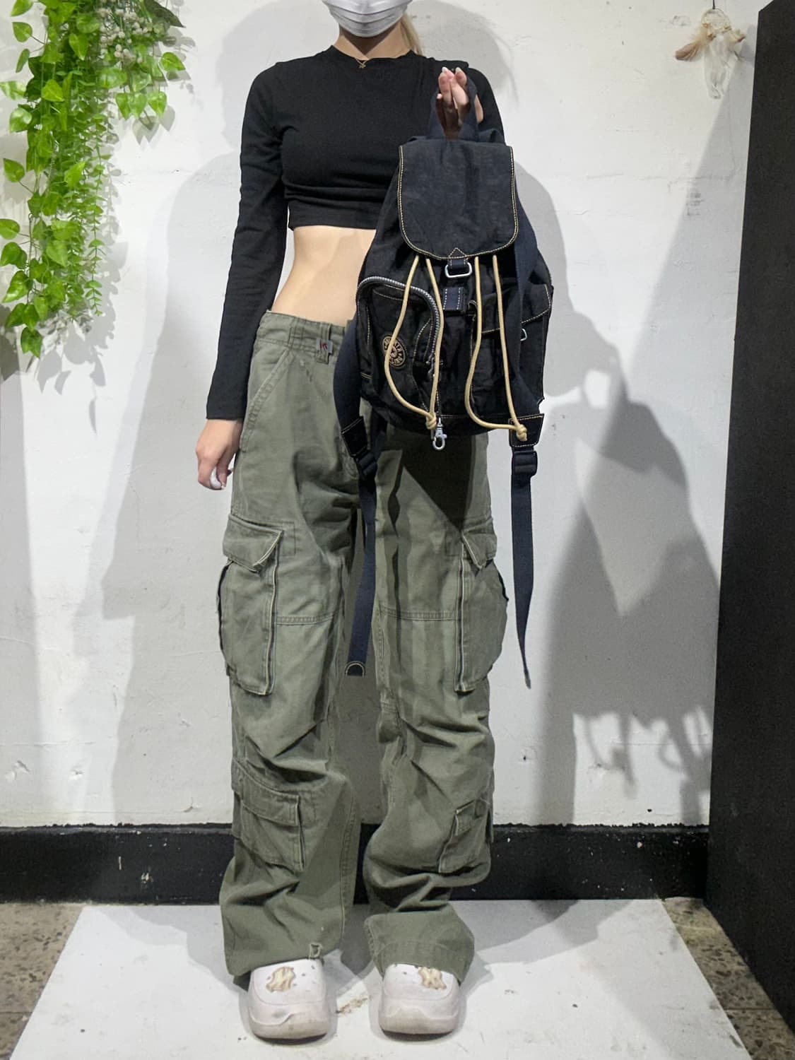 키플리 블랙 복조리 y2k 키치 미니 백팩 가방  상품이미지2