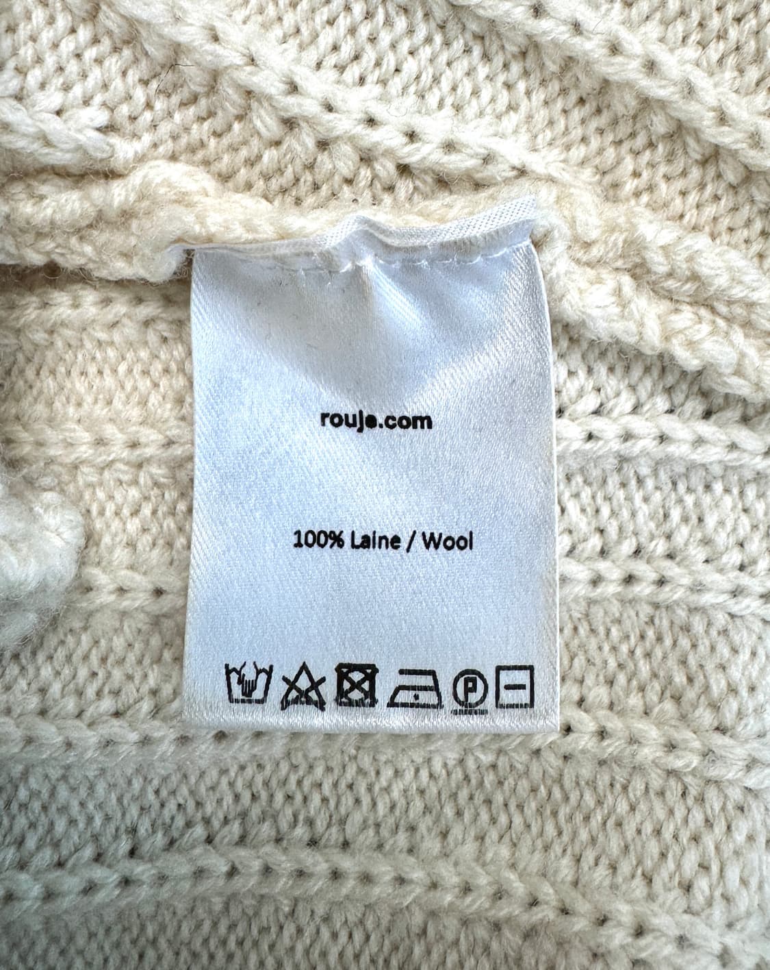 ROUJE PARIS 루즈 EMILE 에밀 에크루 컬러 니트 가디건 34 상품이미지5