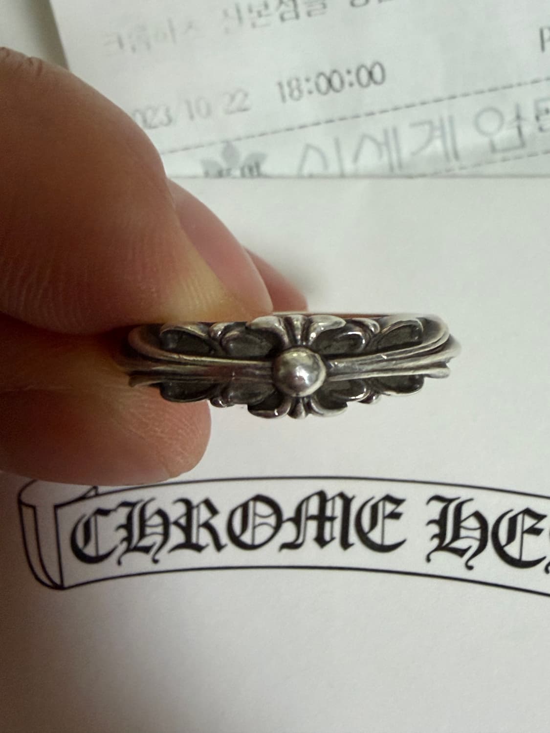 크롬하츠 베이비 플로랄링 US 9.5 판매합니다 상품이미지4