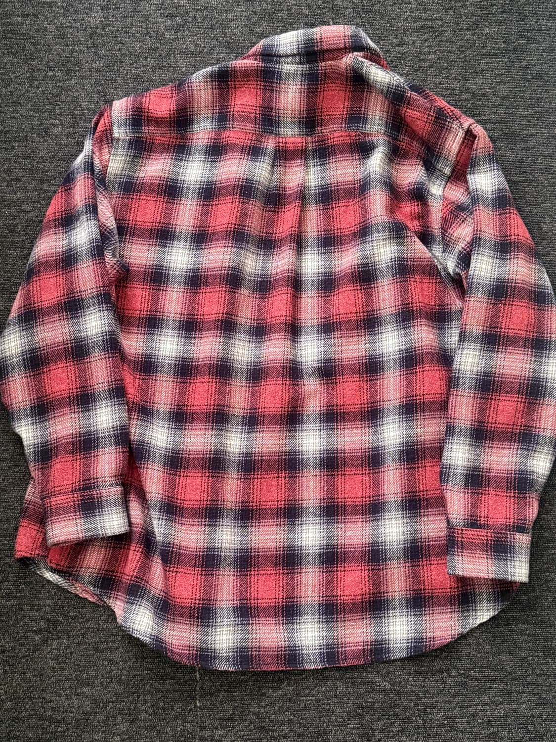 [M] 스투시 x 아워레가시 워크샵 체크 셔츠 레드 아버리스트 체크 상품이미지5