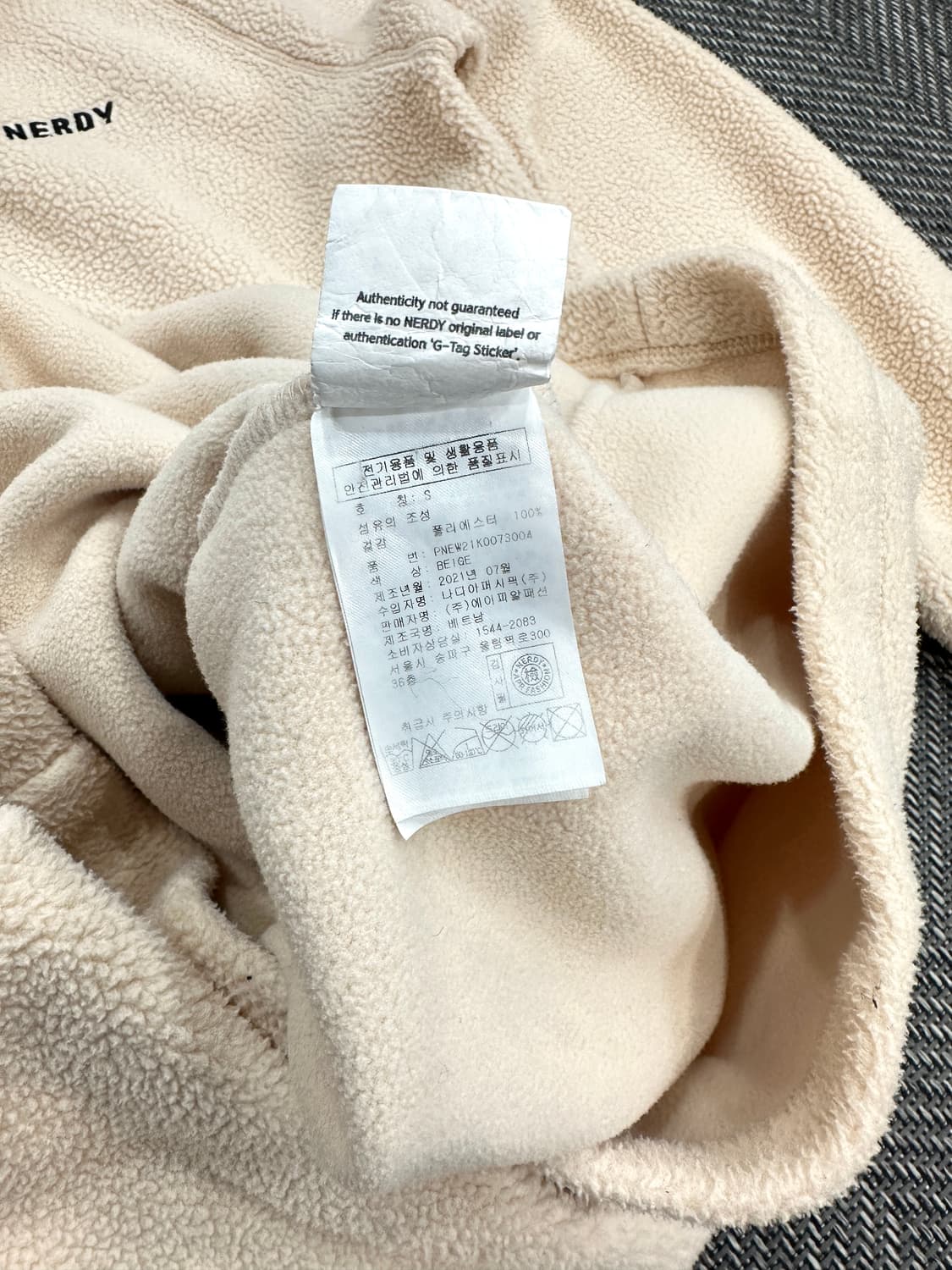 널디 후리스 원피스 S 상품이미지5