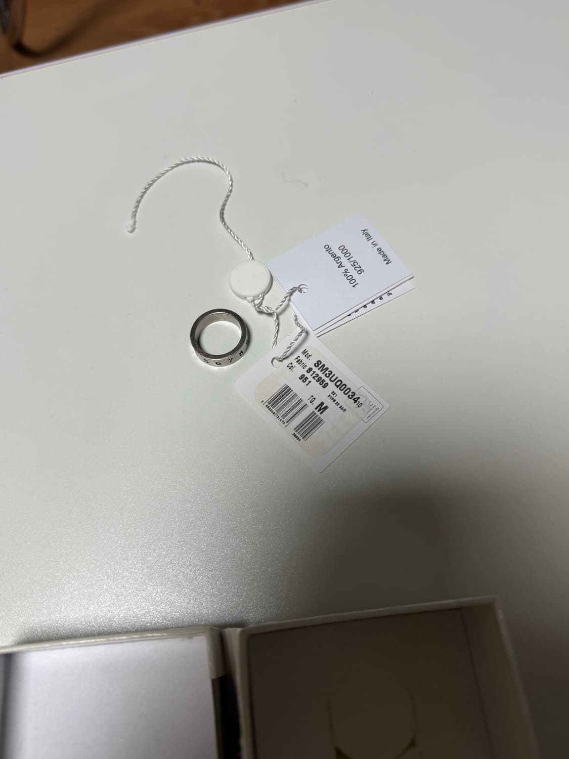 커플링 메종 마르지엘라 뉴메리컬 숫자 반지 실버 남자 4(16호) 상품이미지6