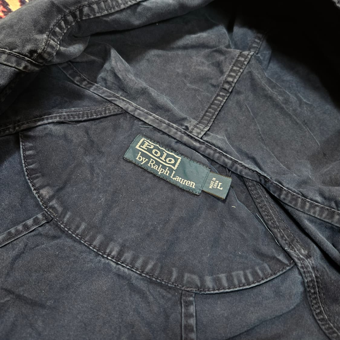 폴로랄프로렌 썬페이드 워시드 코튼 후드 집업 자켓 L  상품이미지8