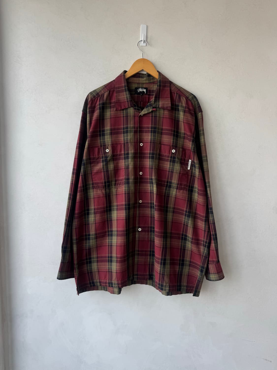 80s 스투시 체크 셔츠 상품이미지2