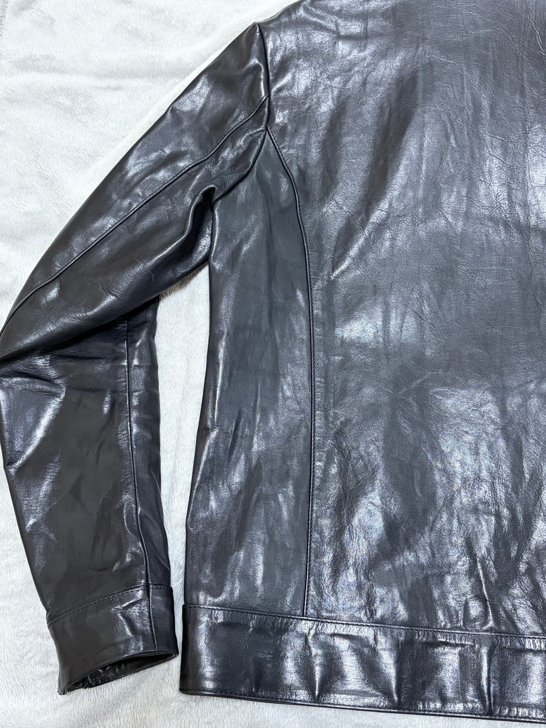 Rip van winkle 홀스 하이드 하이넥 레더 자켓 3 상품이미지5