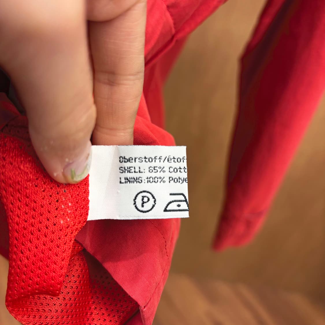 버버리 런던 코튼 카라 자켓 로고 자수 사이드 밴딩 디테일 레귤러핏 레드 상품이미지8