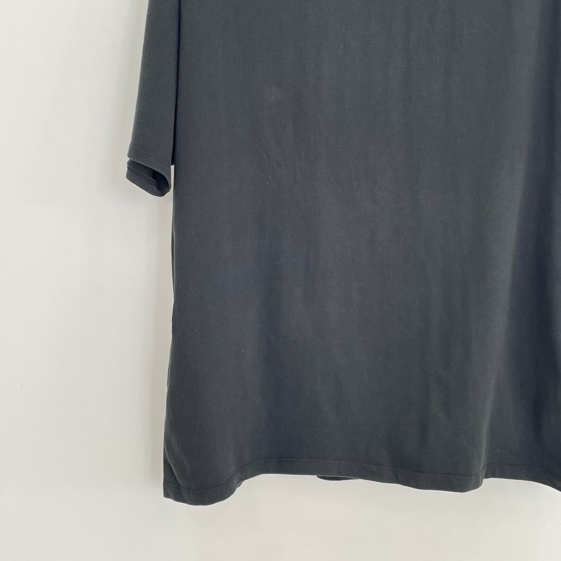 피어오브갓 에센셜 공용100-105 오버핏 블랙 로고 반팔 티셔츠 상품이미지3