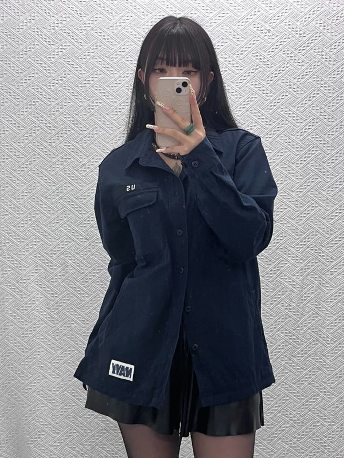 커버낫 레트로 빈티지 캐주얼 트러커 워크 셔츠 L C09946 상품이미지2