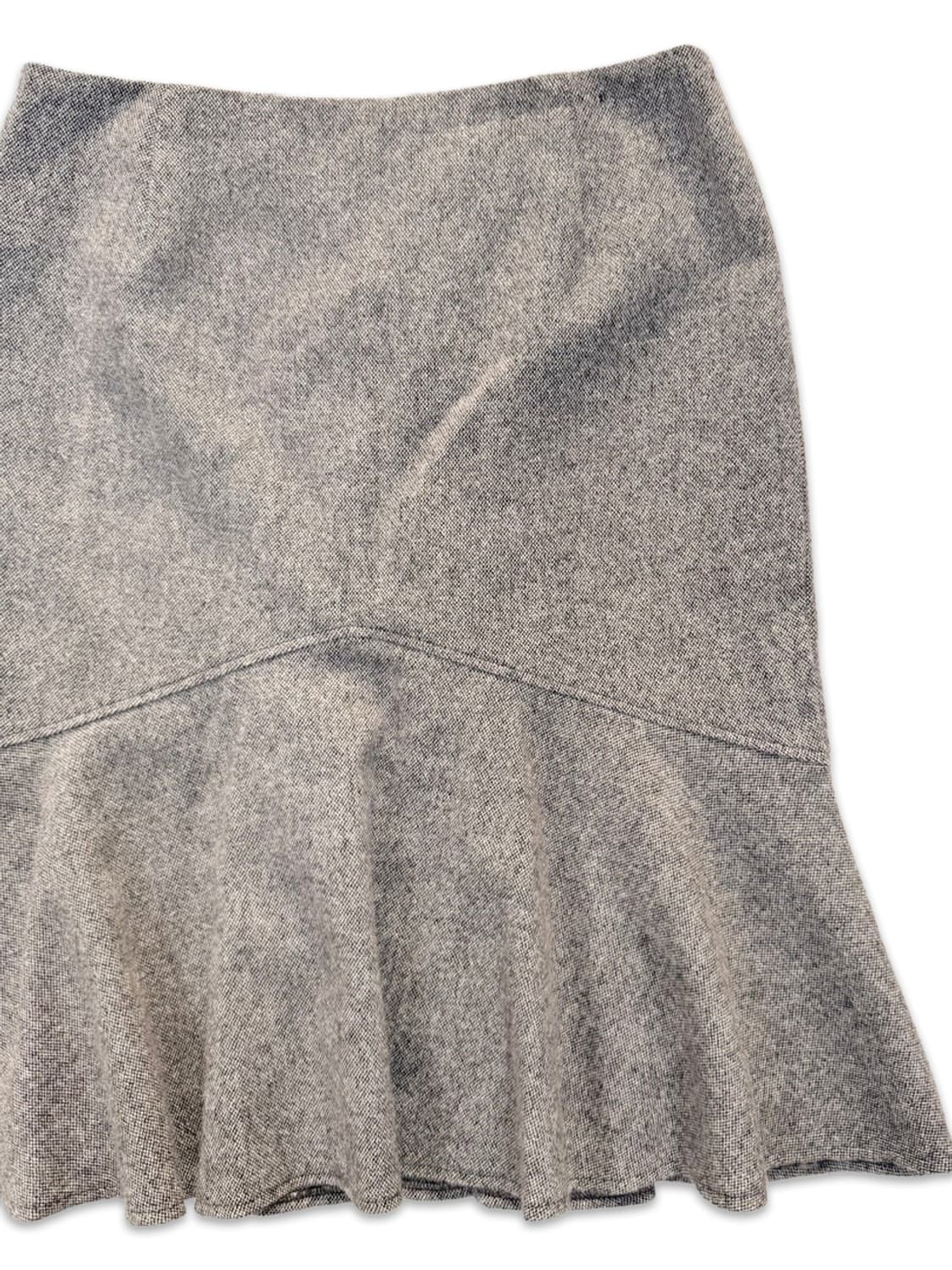 빈티지 브라운 프릴 미디 스커트 상품이미지2