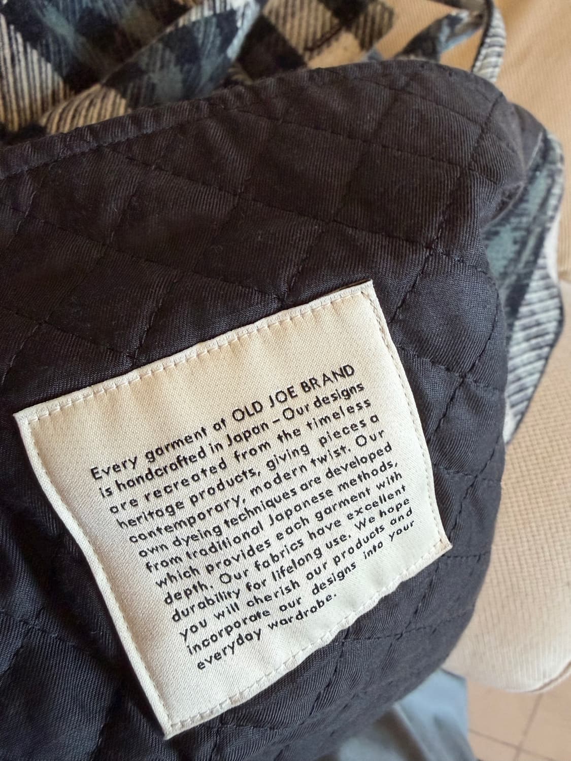 올드조 체크 캐시미어 코트 상품이미지3