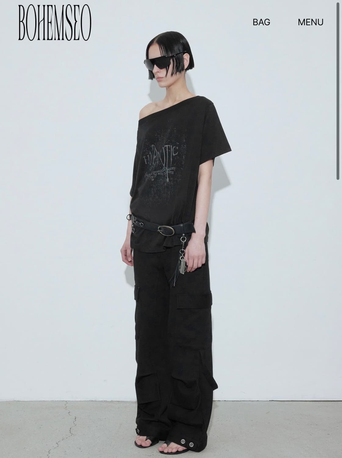 보헤미안서울 힙노틱 보트넥 티 bohemianseoul hypnotic 상품이미지2